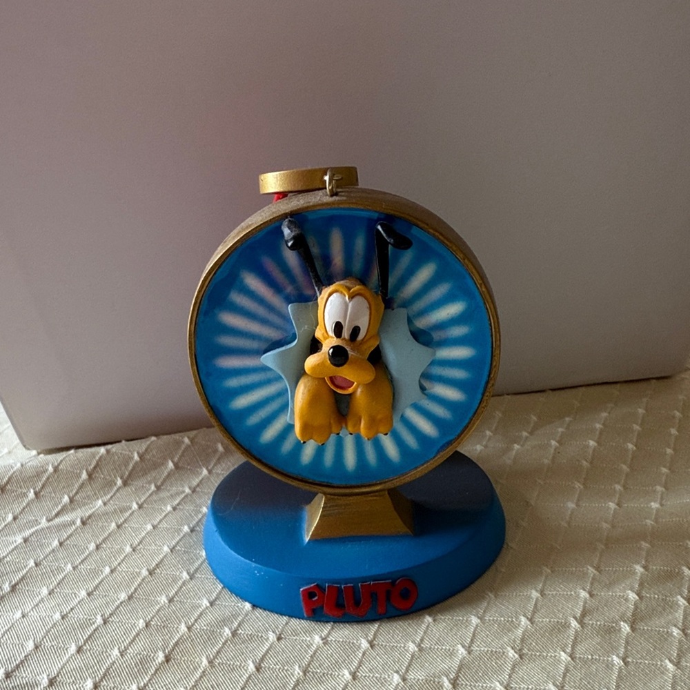 Disney Pluto Blue and Gold Figurine